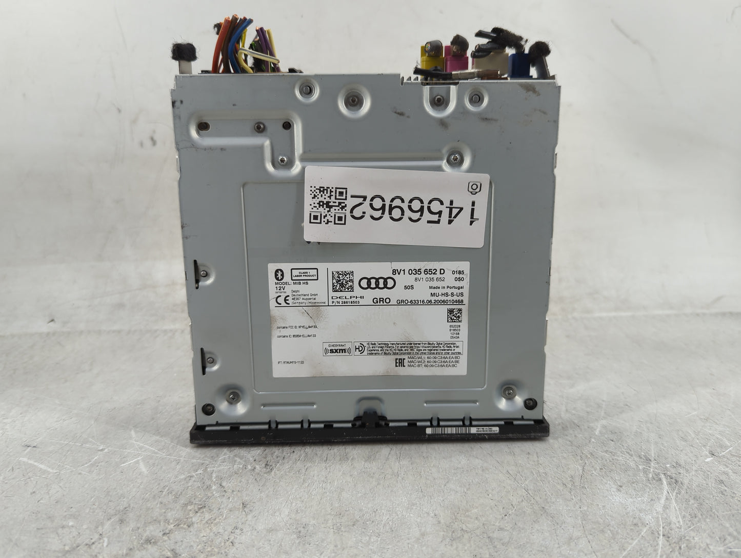 2020 Audi A3 Radio AM FM Cd Player Receiver Replacement P/N:8V1 035 652 D Fits OEM Used Auto Parts - Oemusedautoparts1.com