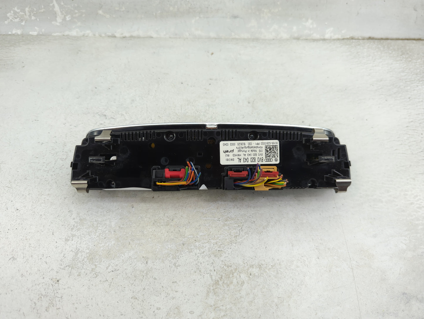 2020 Audi A3 Climate Control Module Temperature AC/Heater Replacement P/N:8V0 820 043 AL Fits OEM Used Auto Parts - Oemuseda