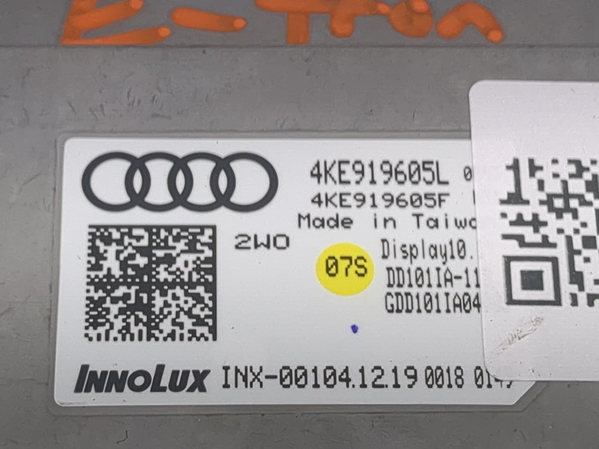 2020 Audi E-tron Information Display Screen - Oemusedautoparts1.com