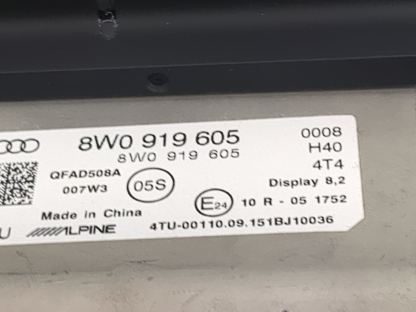 2018-2018 Audi S5 Information Display Screen 1483721 - Oemusedautoparts1.com