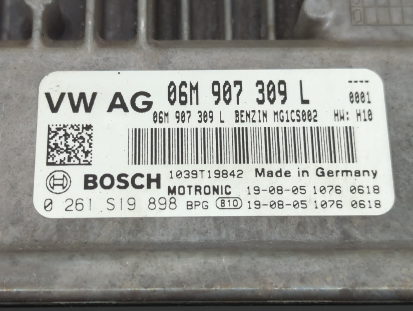 2019-2020 Audi Sq5 PCM Engine Control Computer ECU ECM PCU OEM P/N:06M 907 309 L Fits Fits 2019 2020 OEM Used Auto Parts - O