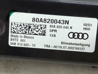 2018-2020 Audi Sq5 Climate Control Module Temperature AC/Heater Replacement P/N:80A820043N Fits Fits 2017 2018 2019 2020 OEM