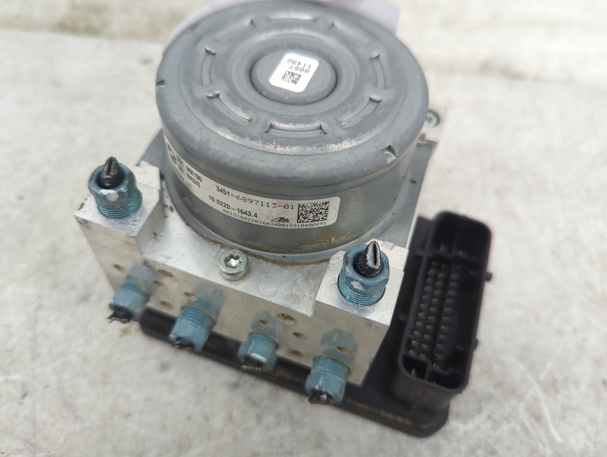 2017-2021 Bmw 230i Anti-Lock Brake ABS Pump Module Actuator OEM P/N:3451-6897113-01 10.0220-1643.4 Fits OEM Used Auto Parts 