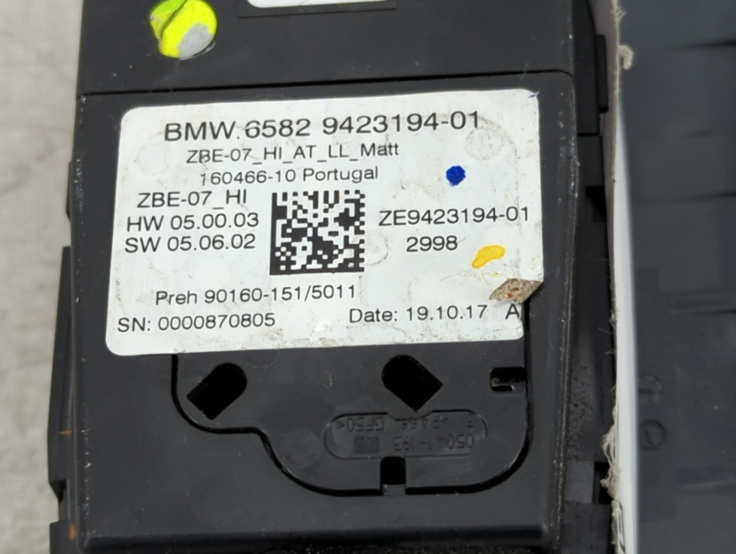 2020 Bmw 330i Radio AM FM Cd Player Receiver Replacement P/N:6582 9423194-01 ZE9423194-01 Fits OEM Used Auto Parts - Oemused