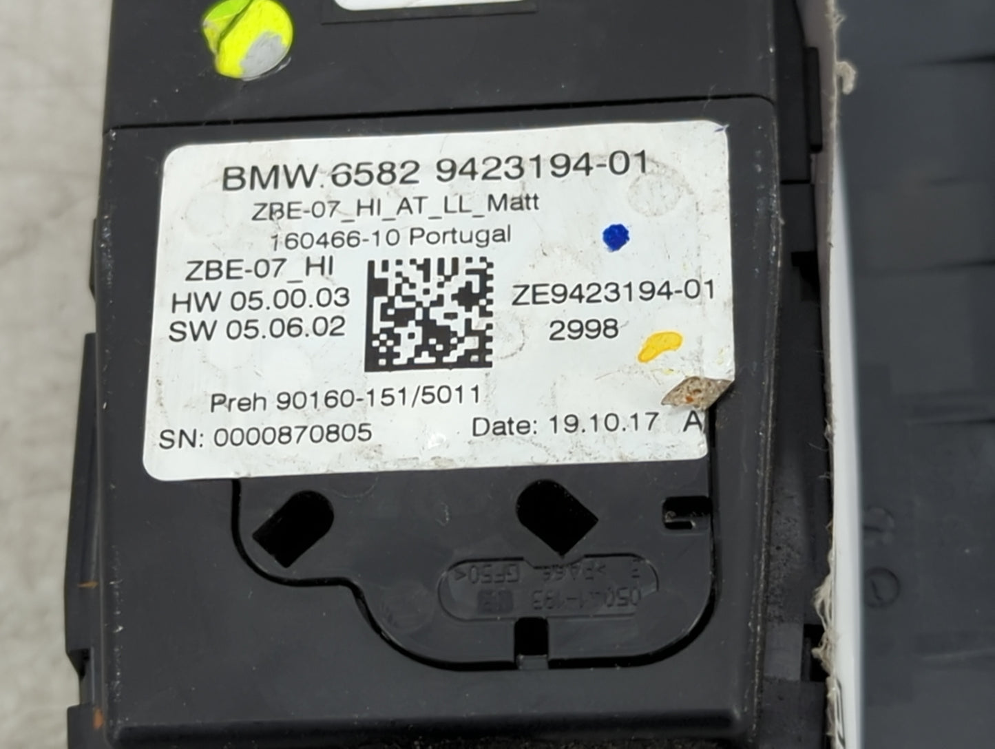 2020 Bmw 330i Radio AM FM Cd Player Receiver Replacement P/N:6582 9423194-01 ZE9423194-01 Fits OEM Used Auto Parts - Oemused