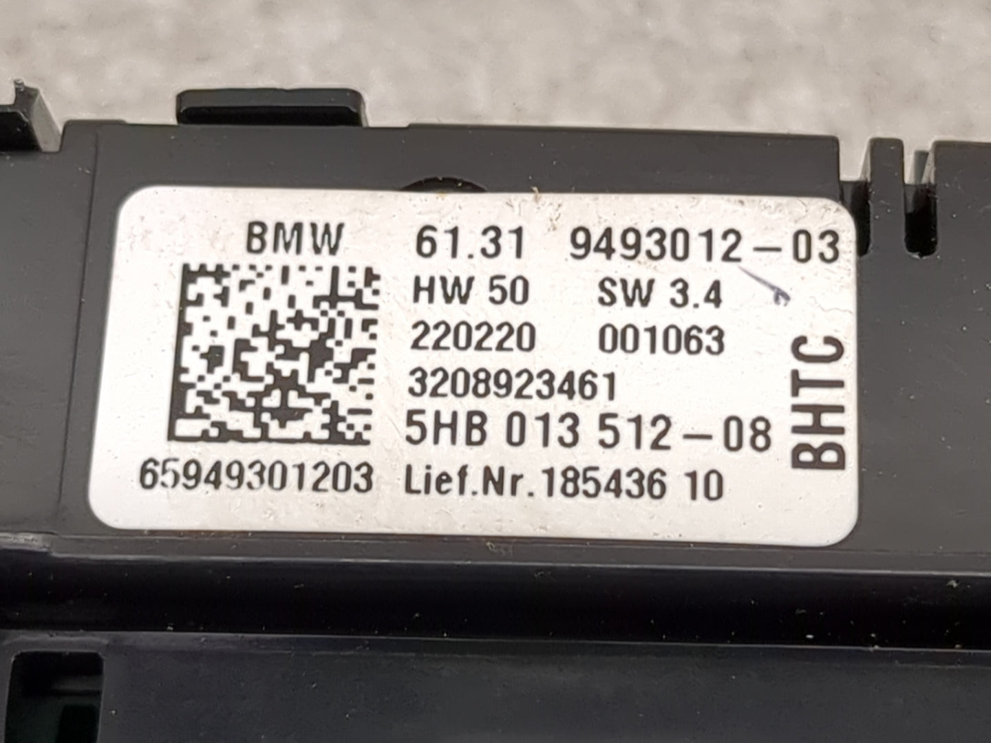 2020 Bmw 330i Climate Control Module Temperature AC/Heater Replacement P/N:9493012-03 5HB013512-08, 21938709 Fits OEM Used A