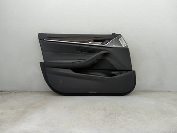 2020 Bmw 530 Front Left Driver Interior Door Panel Trim Black - Oemusedautoparts1.com