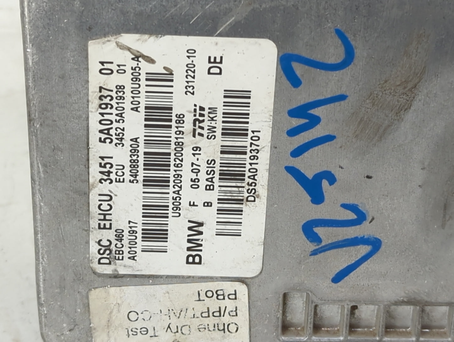 2018-2021 Bmw X3 ABS Pump Control Module Replacement P/N:5A01937 Fits Fits 2016 2017 2018 2019 2020 2021 OEM Used Auto Parts
