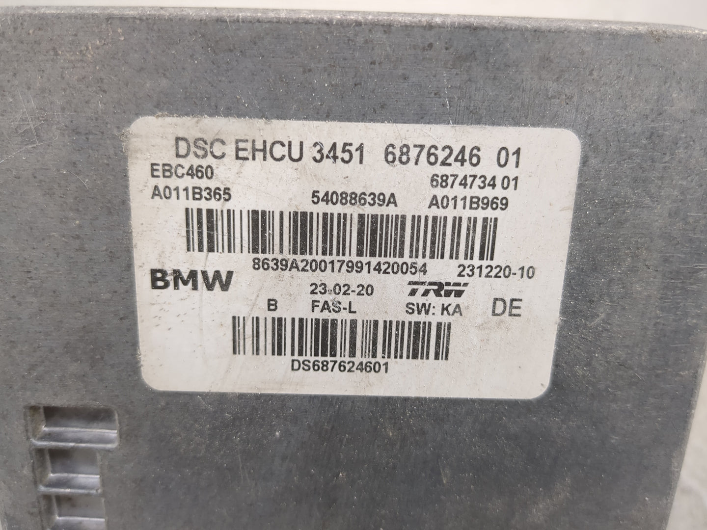 2018-2021 Bmw X3 ABS Pump Control Module Replacement P/N:876246 01 Fits Fits 2016 2017 2018 2019 2020 2021 OEM Used Auto Par