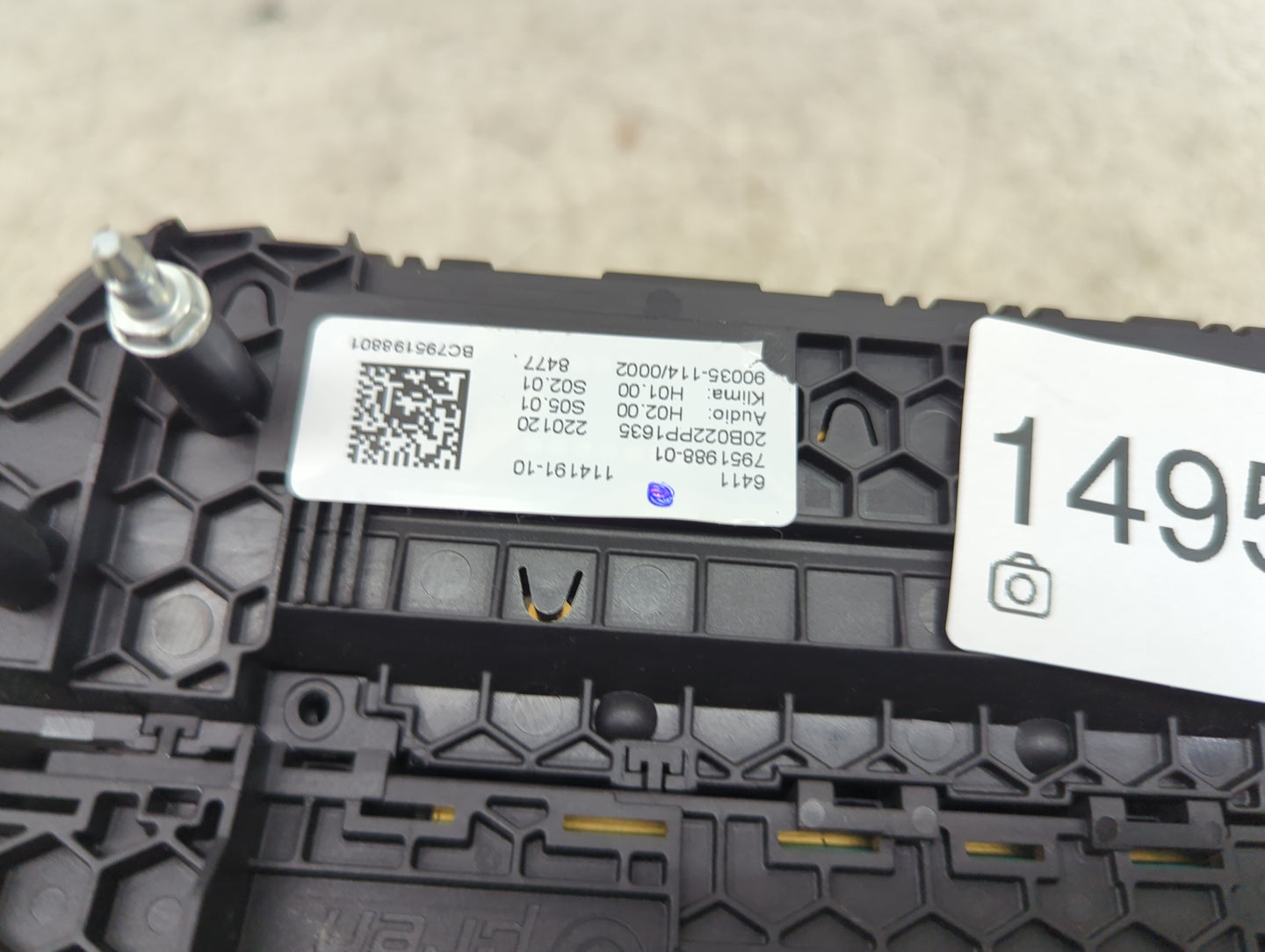 2018-2021 Bmw X3 Climate Control Module Temperature AC/Heater Replacement P/N:6411 7951988-01 Fits Fits 2018 2019 2020 2021 
