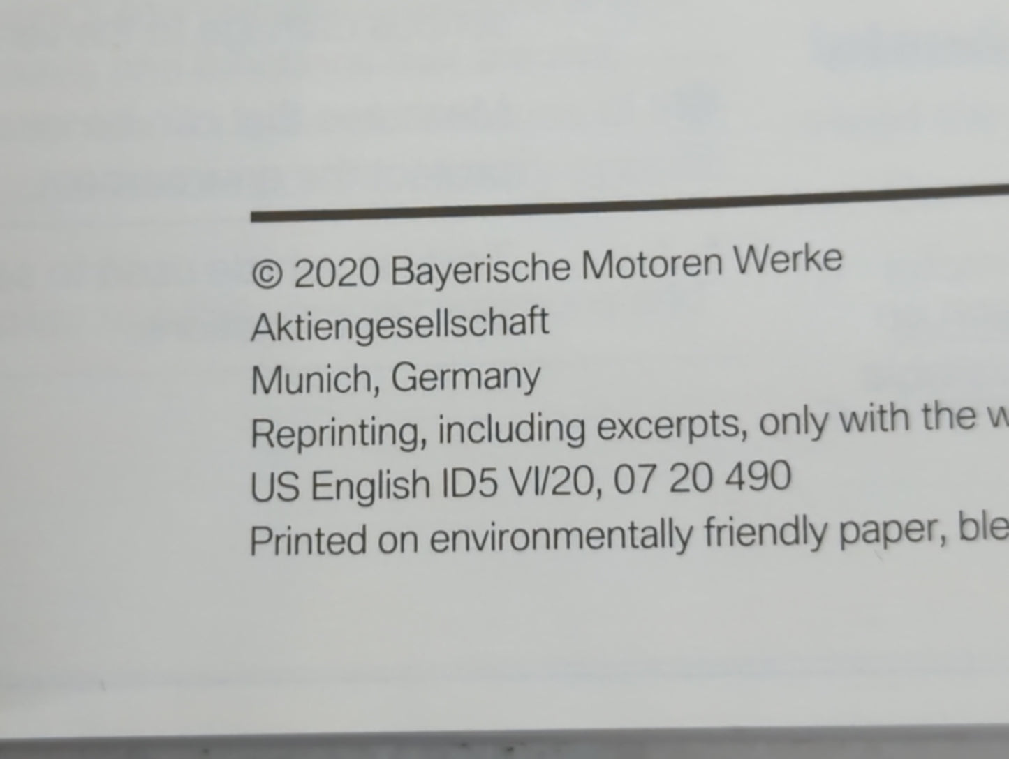 2020 Bmw X3 Owners Manual Book Guide OEM Used Auto Parts - Oemusedautoparts1.com