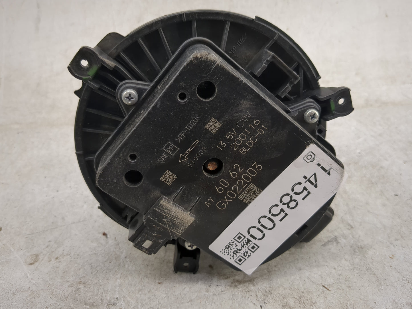 2019-2021 Bmw X7 Heater AC Blower Motor P/N:GX022003 Fits Fits 2019 2020 2021 2022 OEM Used Auto Parts - Oemusedautoparts1.c
