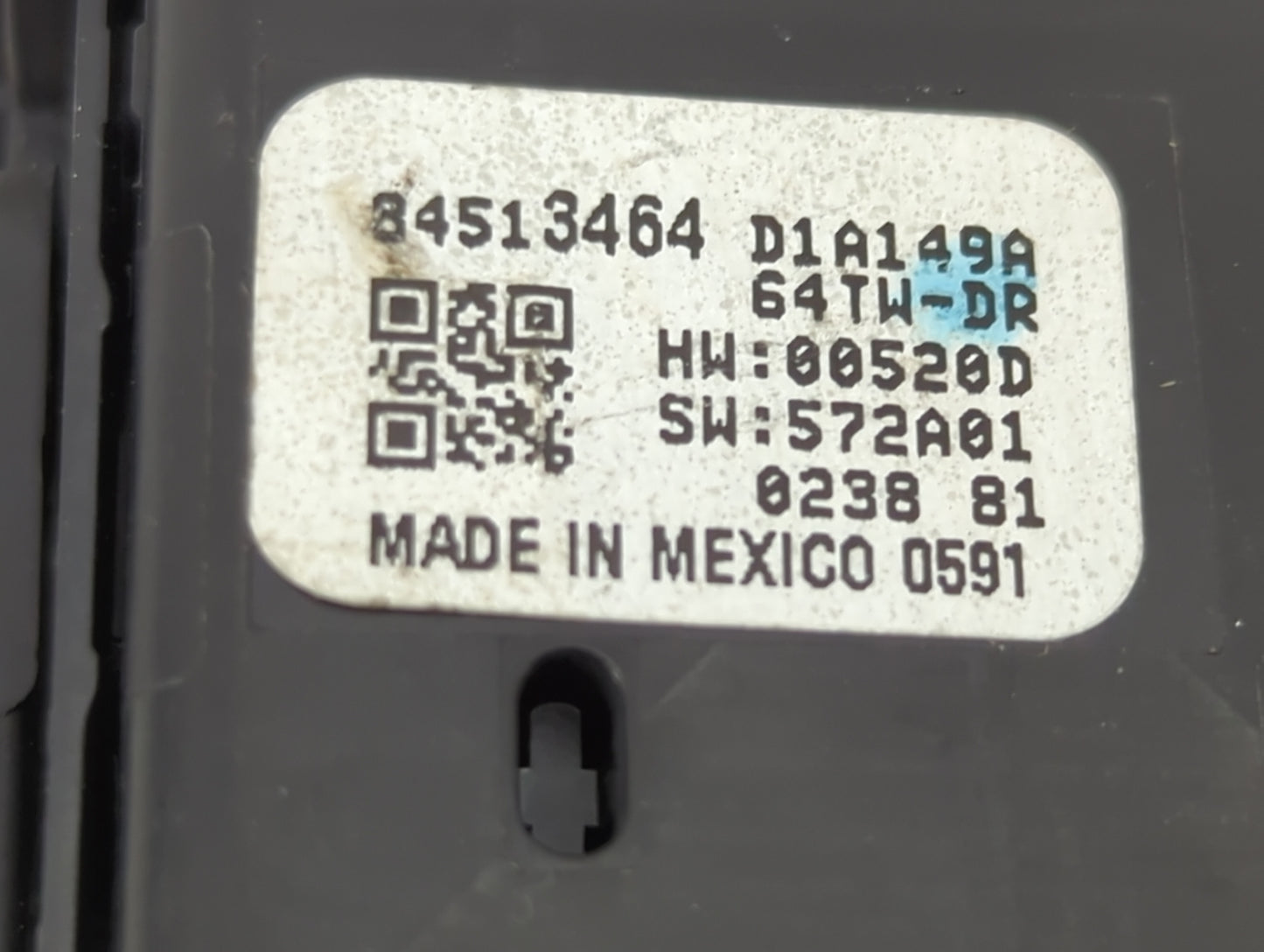 2018-2020 Buick Enclave Master Power Window Switch Replacement Driver Side Left P/N:84513464 Fits OEM Used Auto Parts - Oemu