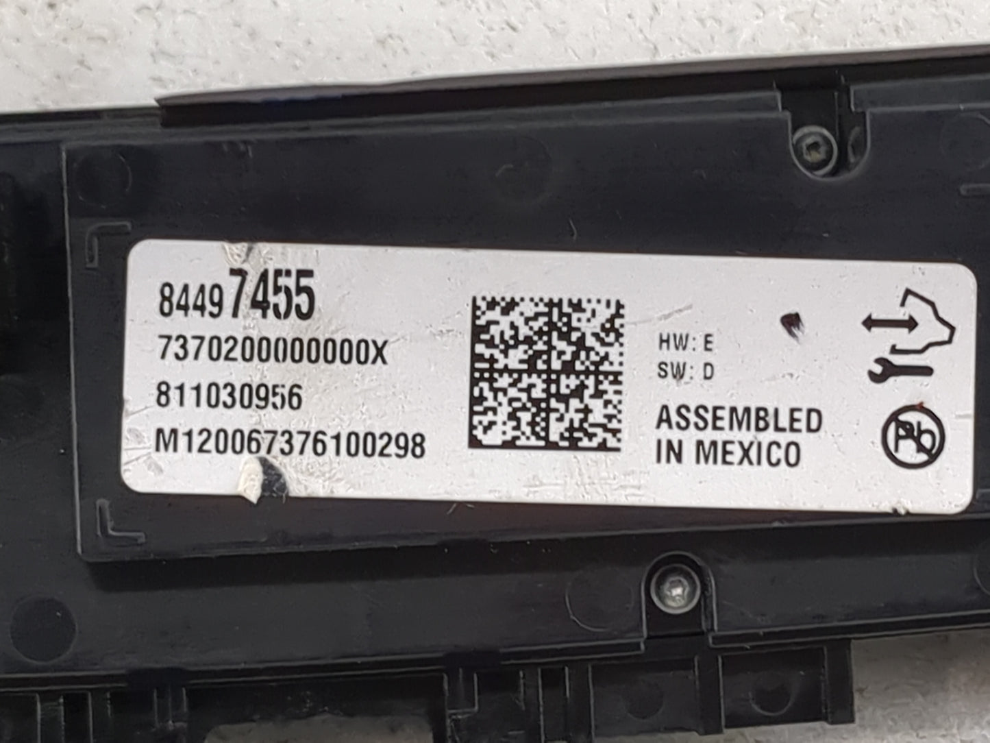 2018-2020 Buick Enclave Climate Control Module Temperature AC/Heater Replacement P/N:84497455 7370200000000X Fits OEM Used A