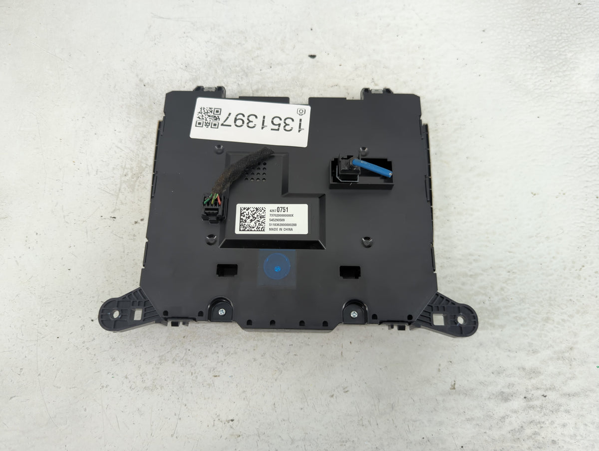 2020 Buick Encore Information Radio Display Screen 1351397 - Oemusedautoparts1.com