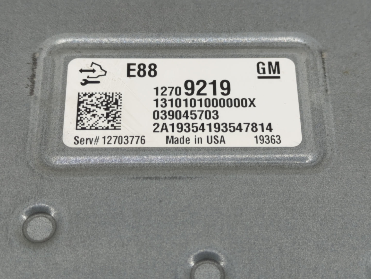 2020-2021 Buick Encore PCM Engine Control Computer ECU ECM PCU OEM P/N:039045703 12709219 Fits Fits 2020 2021 2022 OEM Used 