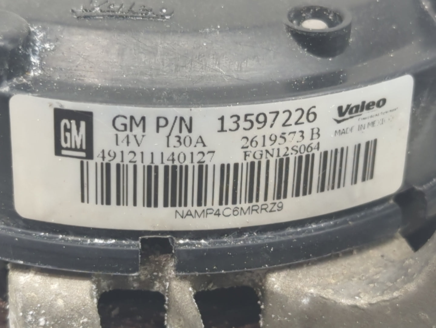 2013-2021 Buick Encore Alternator Replacement Generator Charging Assembly Engine OEM P/N:13597226 Fits OEM Used Auto Parts -