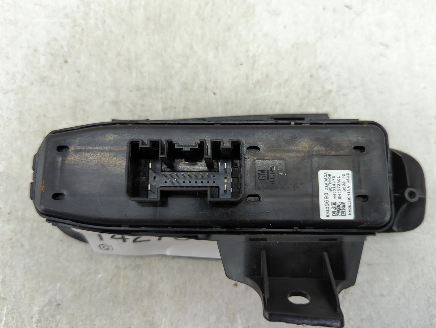 2020-2021 Buick Encore Master Power Window Switch Replacement Driver Side Left P/N:84139693 D1A080A Fits OEM Used Auto Parts