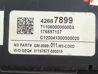 2019-2021 Buick Encore Instrument Cluster Speedometer Gauges P/N:42687899 GM-0089-011-M3-CD0D Fits Fits 2019 2020 2021 OEM U