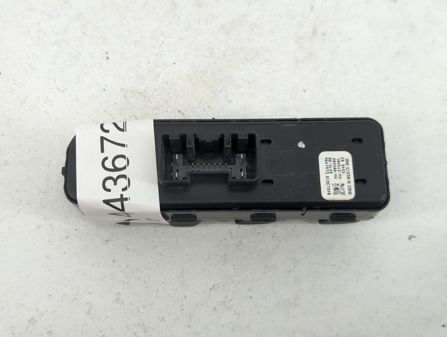 2017-2020 Buick Encore Master Power Window Switch Replacement Driver Side Left P/N:84513464 Fits Fits 2017 2018 2019 2020 OE