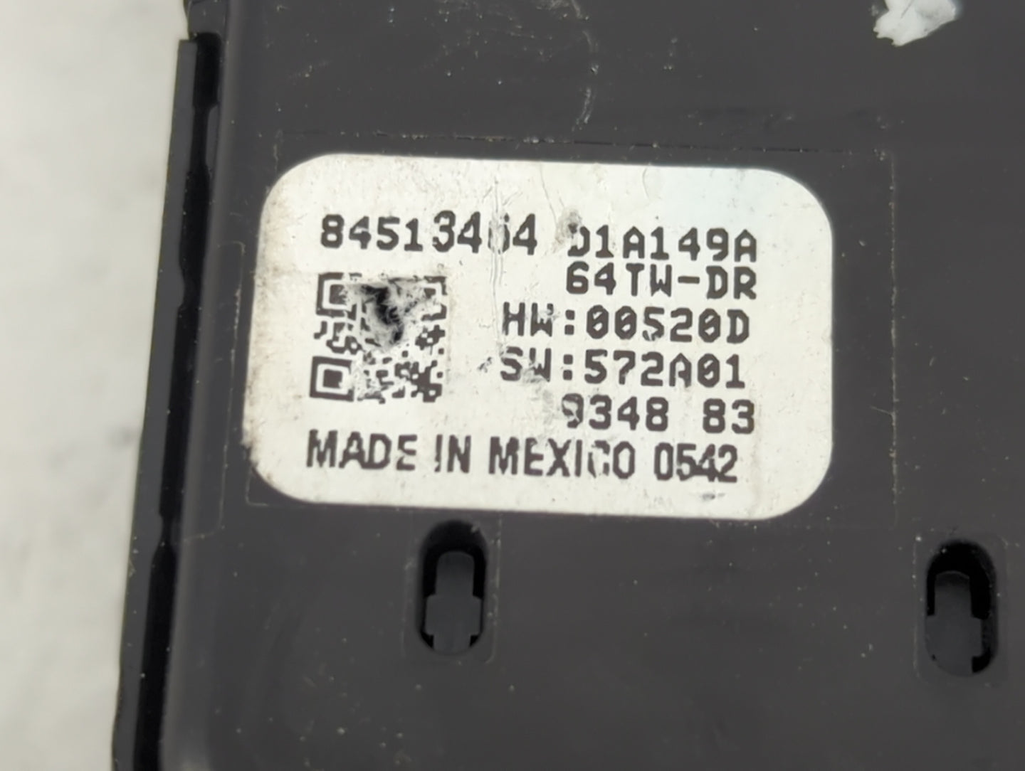 2017-2020 Buick Encore Master Power Window Switch Replacement Driver Side Left P/N:84513464 Fits Fits 2017 2018 2019 2020 OE