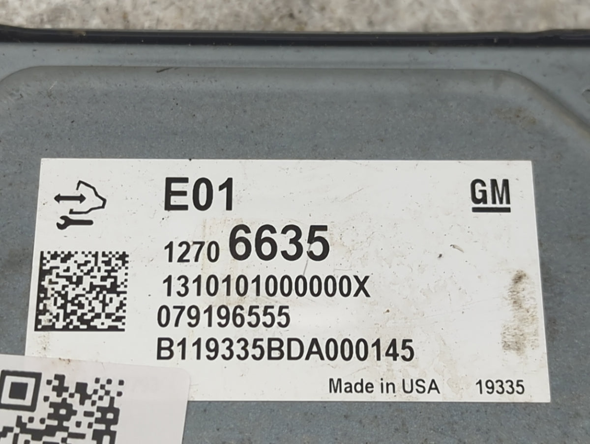 2020-2021 Buick Encore PCM Engine Control Computer ECU ECM PCU OEM P/N:12706635 1310101000000X, 079196555 Fits 2020 2021 202