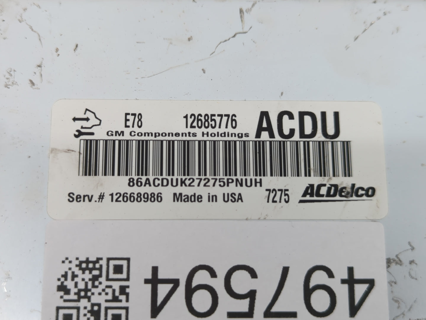 2017-2021 Buick Encore PCM Engine Control Computer ECU ECM PCU OEM P/N:12668986 12685776 Fits Fits 2017 2018 2019 2020 2021 