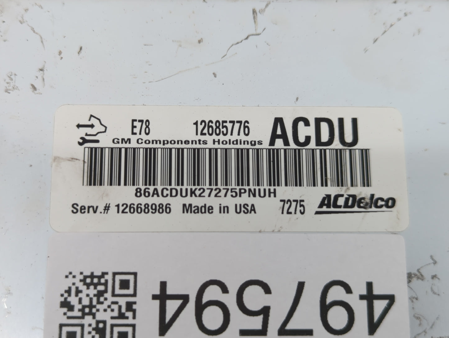 2017-2021 Buick Encore PCM Engine Control Computer ECU ECM PCU OEM P/N:12668986 12685776 Fits Fits 2017 2018 2019 2020 2021 