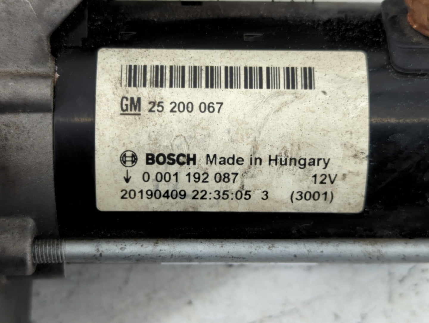 2014-2021 Buick Encore Car Starter Motor Solenoid OEM P/N:25 200 067 Fits Fits 2014 2015 2016 2017 2018 2019 2020 2021 OEM U