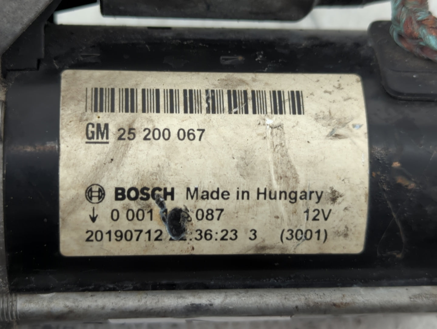 2014-2021 Buick Encore Car Starter Motor Solenoid OEM P/N:25 200 067 Fits Fits 2014 2015 2016 2017 2018 2019 2020 2021 OEM U