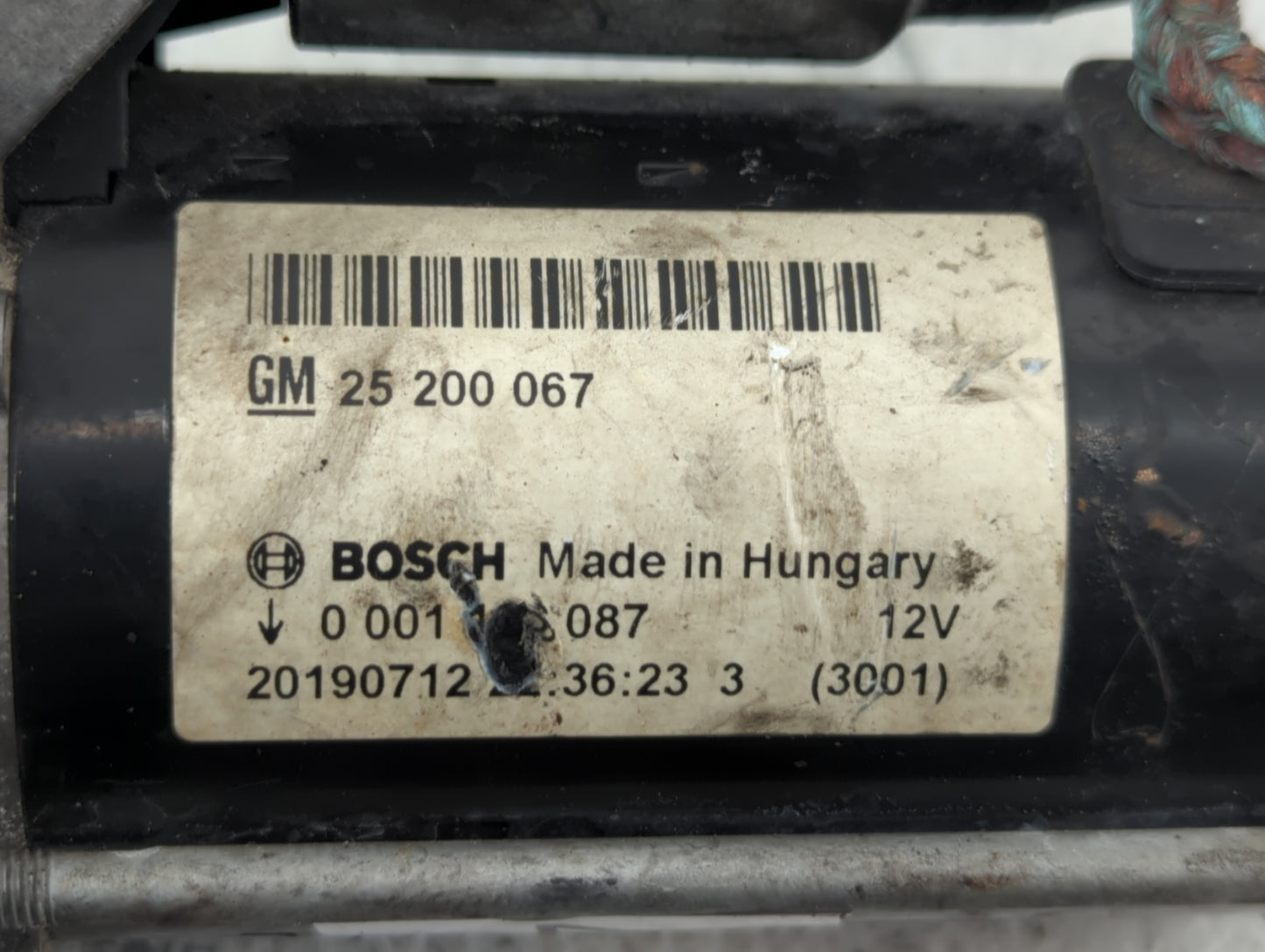 2014-2021 Buick Encore Car Starter Motor Solenoid OEM P/N:25 200 067 Fits Fits 2014 2015 2016 2017 2018 2019 2020 2021 OEM U
