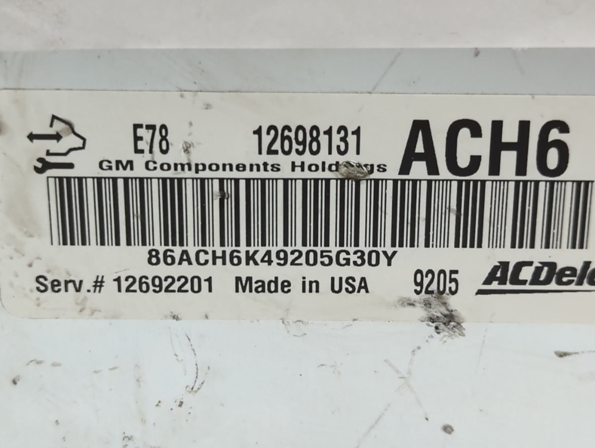 2017-2021 Buick Encore PCM Engine Control Computer ECU ECM PCU OEM P/N:12698131 Fits 2017 2018 2019 2020 2021 OEM Used Auto 