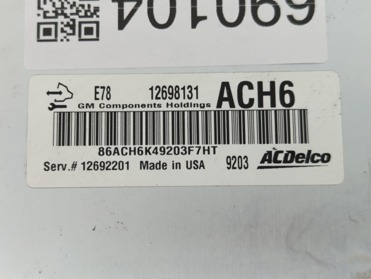 2017-2021 Buick Encore PCM Engine Control Computer ECU ECM PCU OEM P/N:12692201 12698131 Fits 2017 2018 2019 2020 2021 OEM U