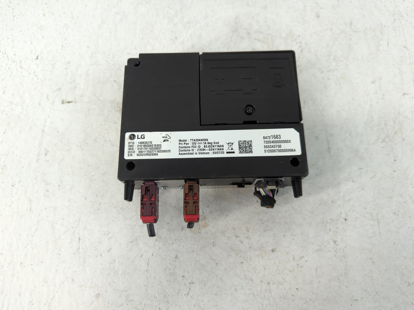 2020-2021 Buick Encore Gx Radio AM FM Cd Player Receiver Replacement P/N:84721683 Fits Fits 2020 2021 2022 OEM Used Auto Par