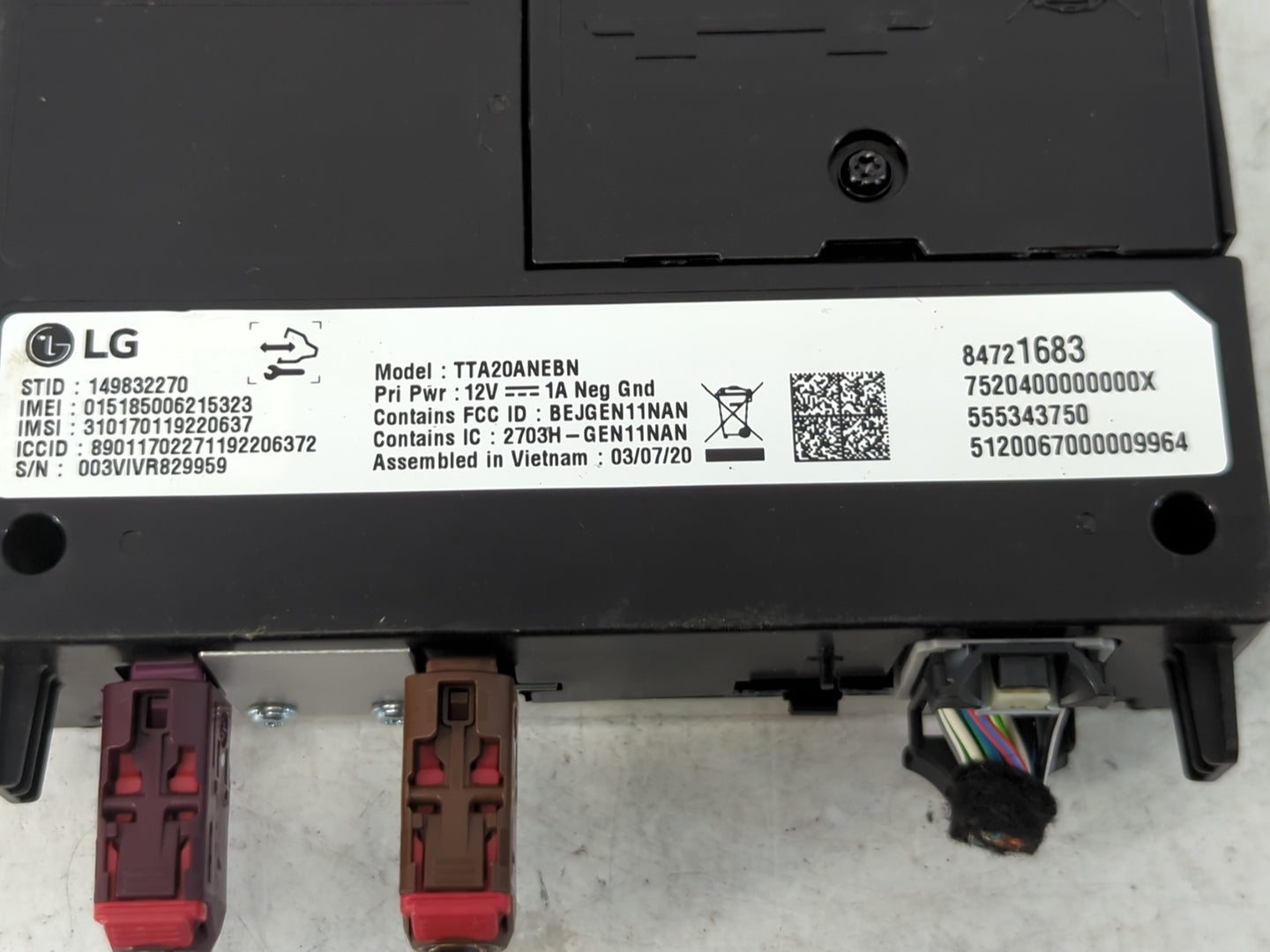 2020-2021 Buick Encore Gx Radio AM FM Cd Player Receiver Replacement P/N:84721683 Fits Fits 2020 2021 2022 OEM Used Auto Par
