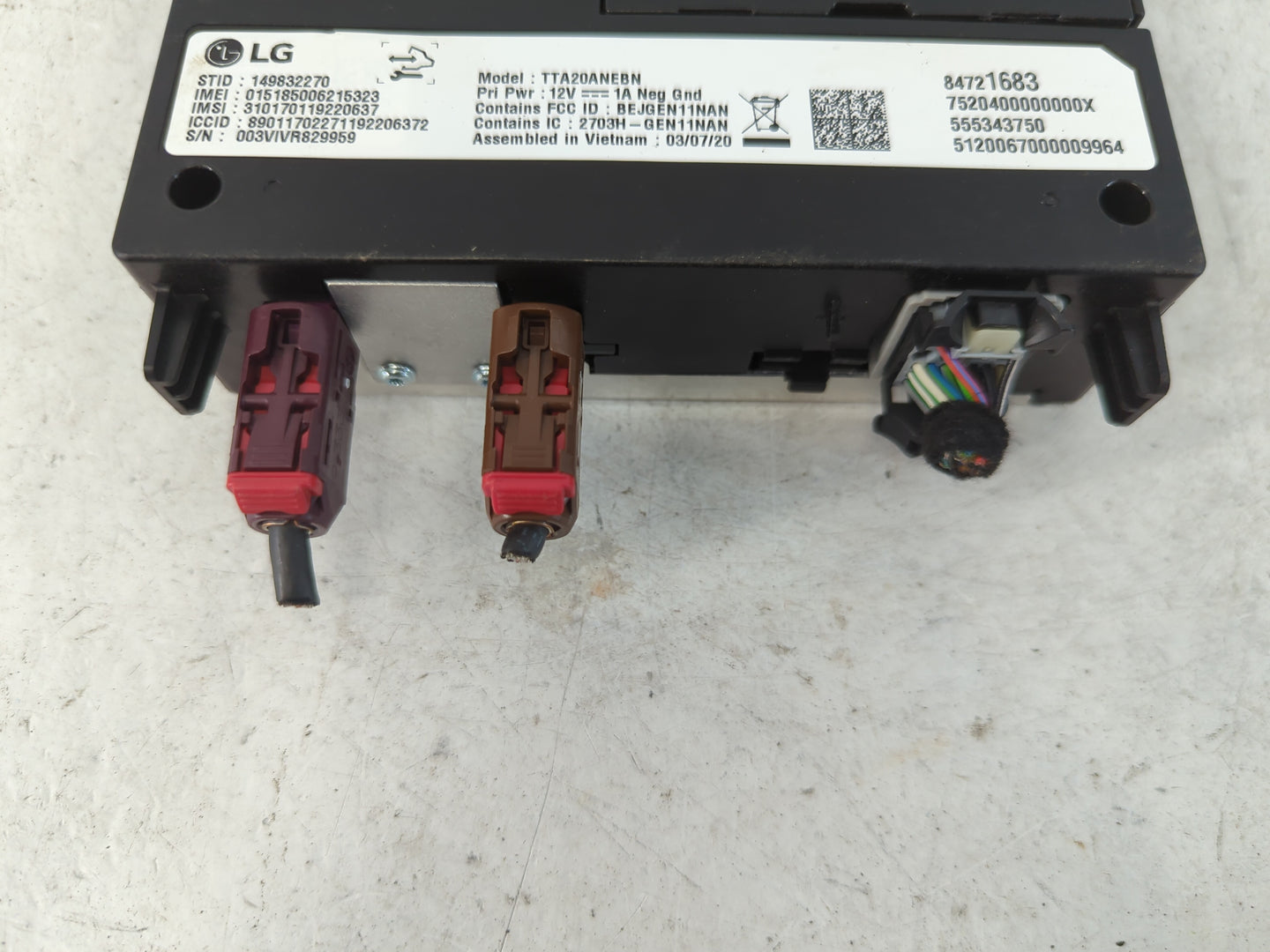 2020-2021 Buick Encore Gx Radio AM FM Cd Player Receiver Replacement P/N:84721683 Fits Fits 2020 2021 2022 OEM Used Auto Par