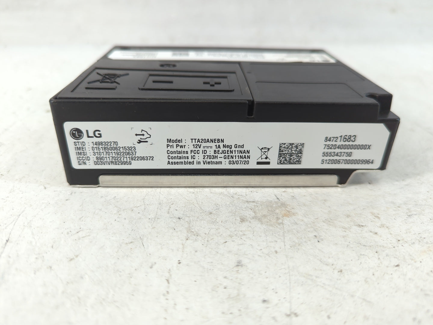 2020-2021 Buick Encore Gx Radio AM FM Cd Player Receiver Replacement P/N:84721683 Fits Fits 2020 2021 2022 OEM Used Auto Par