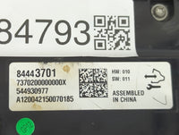 2016-2020 Buick Envision Climate Control Module Temperature AC/Heater Replacement P/N:84443701 7370200000000X Fits OEM Used 