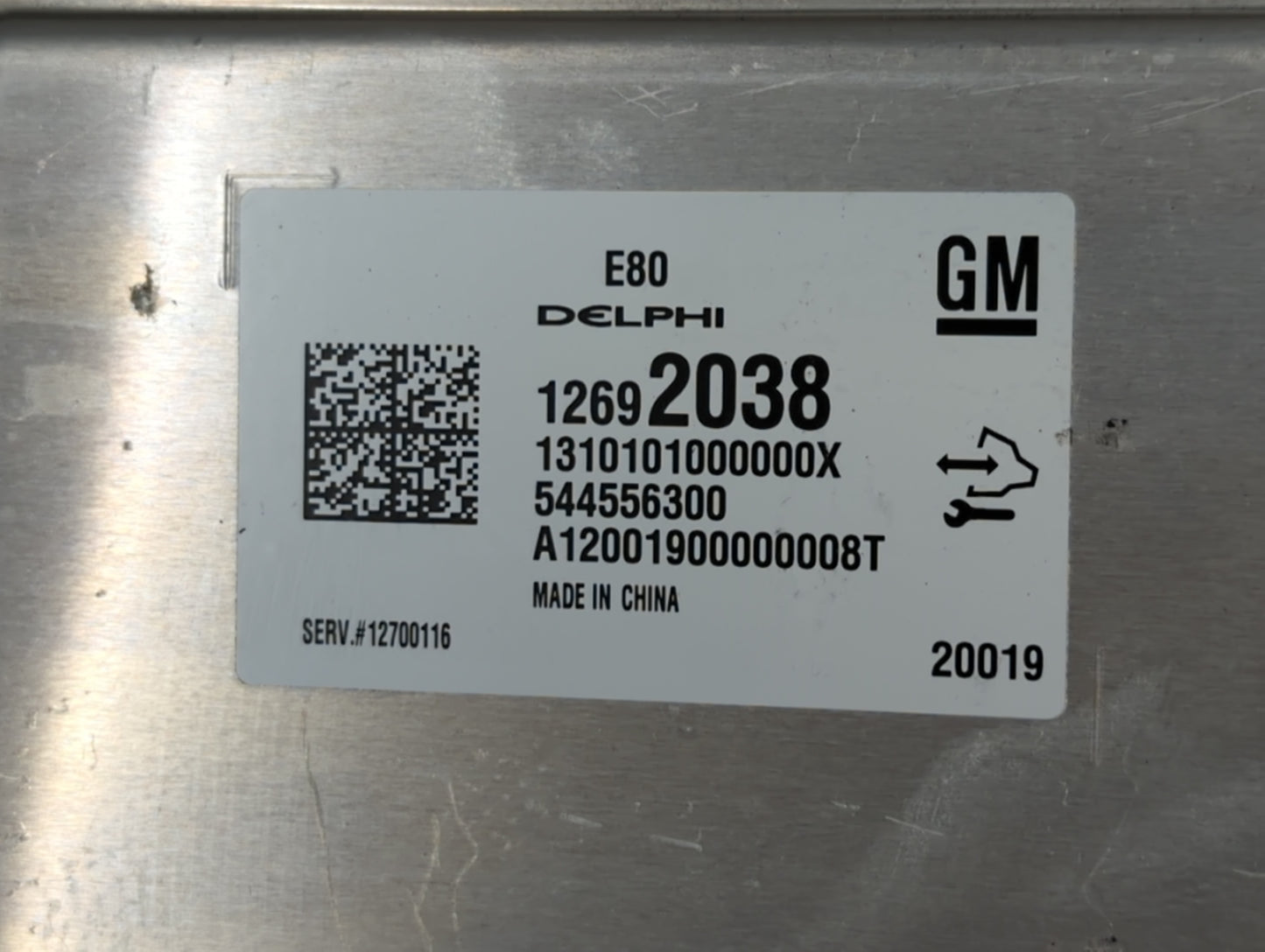 2020 Buick Envision PCM Engine Control Computer ECU ECM PCU OEM P/N:12692038 Fits Fits 2017 2018 2019 2021 2022 OEM Used Aut