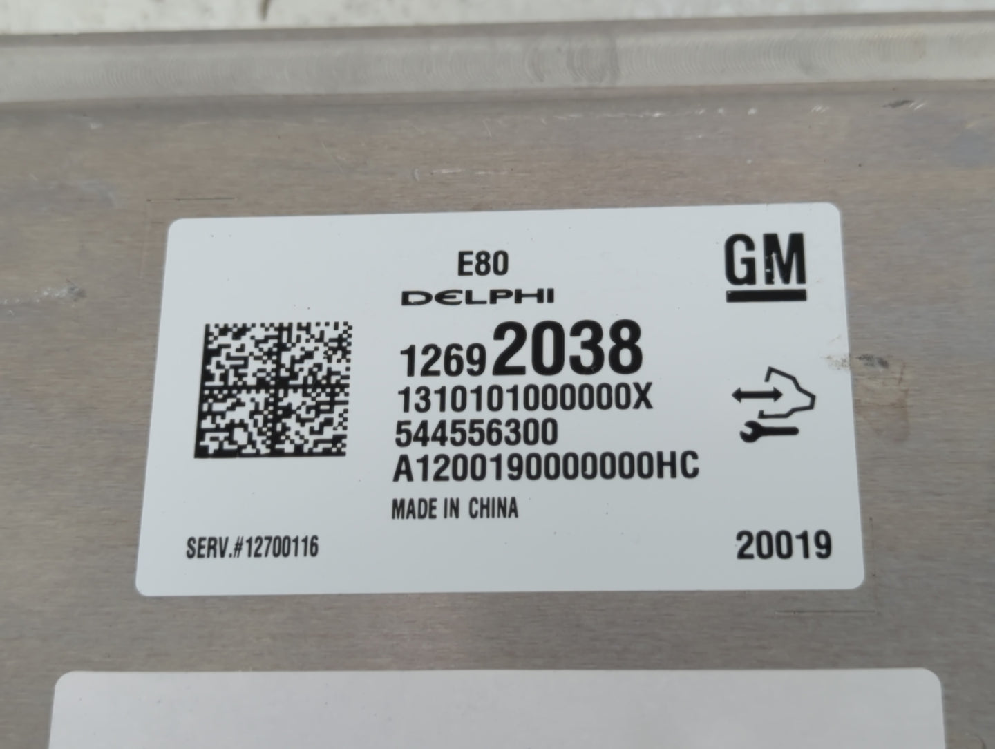 2020 Buick Envision PCM Engine Control Computer ECU ECM PCU OEM P/N:12692038 Fits Fits 2017 2018 2019 2021 2022 OEM Used Aut
