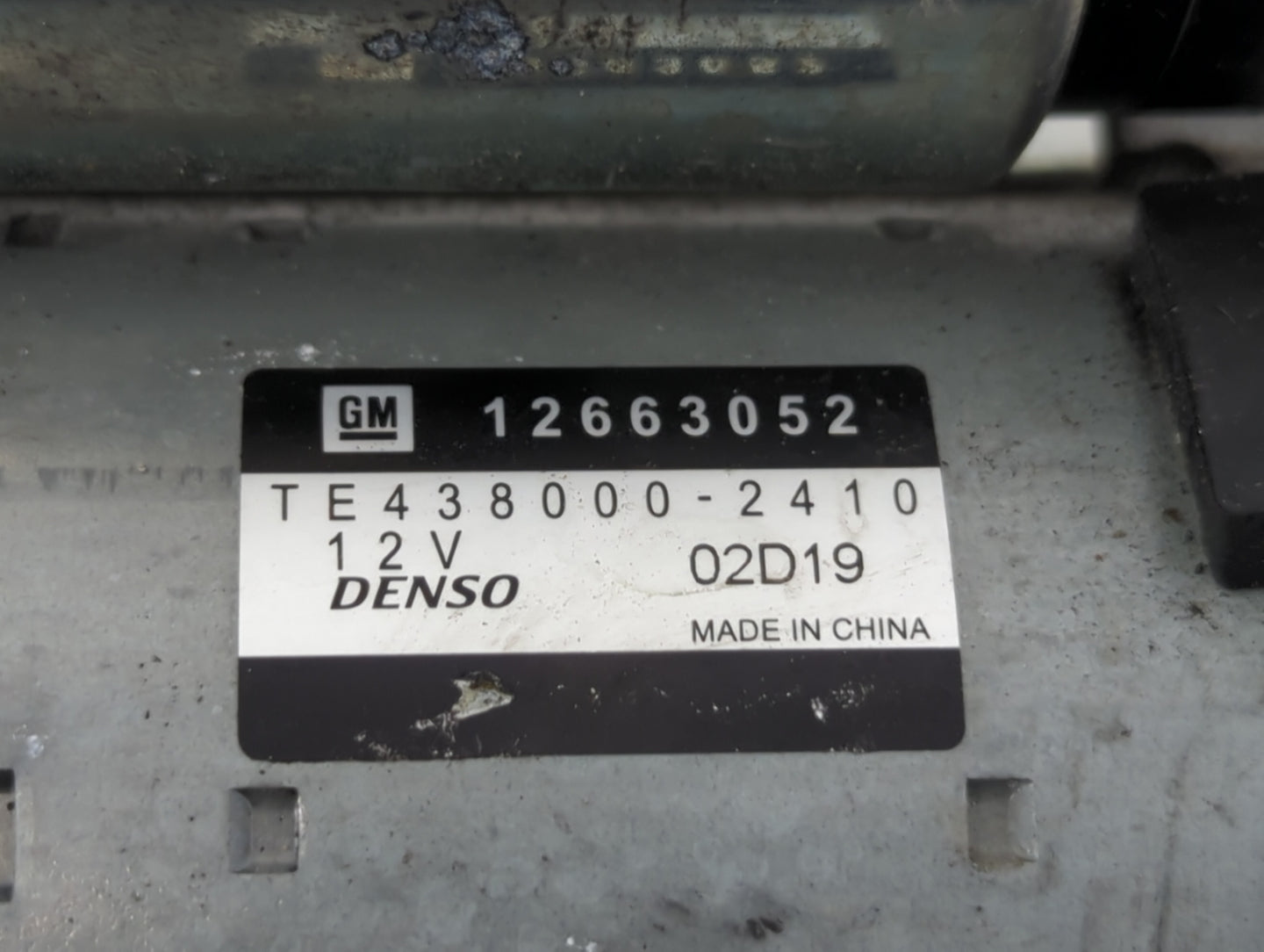 2016-2020 Buick Envision Car Starter Motor Solenoid OEM P/N:438000-2410 12663052 Fits Fits 2015 2016 2017 2018 2019 2020 202