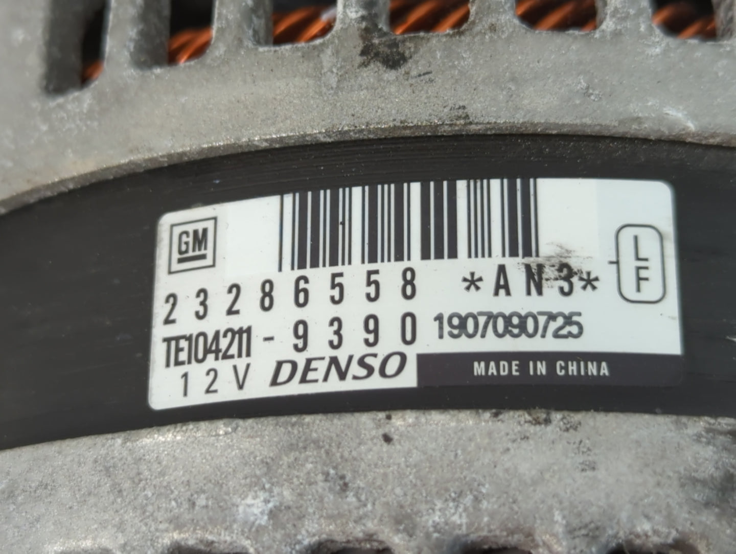 2016-2020 Buick Envision Alternator Replacement Generator Charging Assembly Engine OEM P/N:23286558 Fits OEM Used Auto Parts