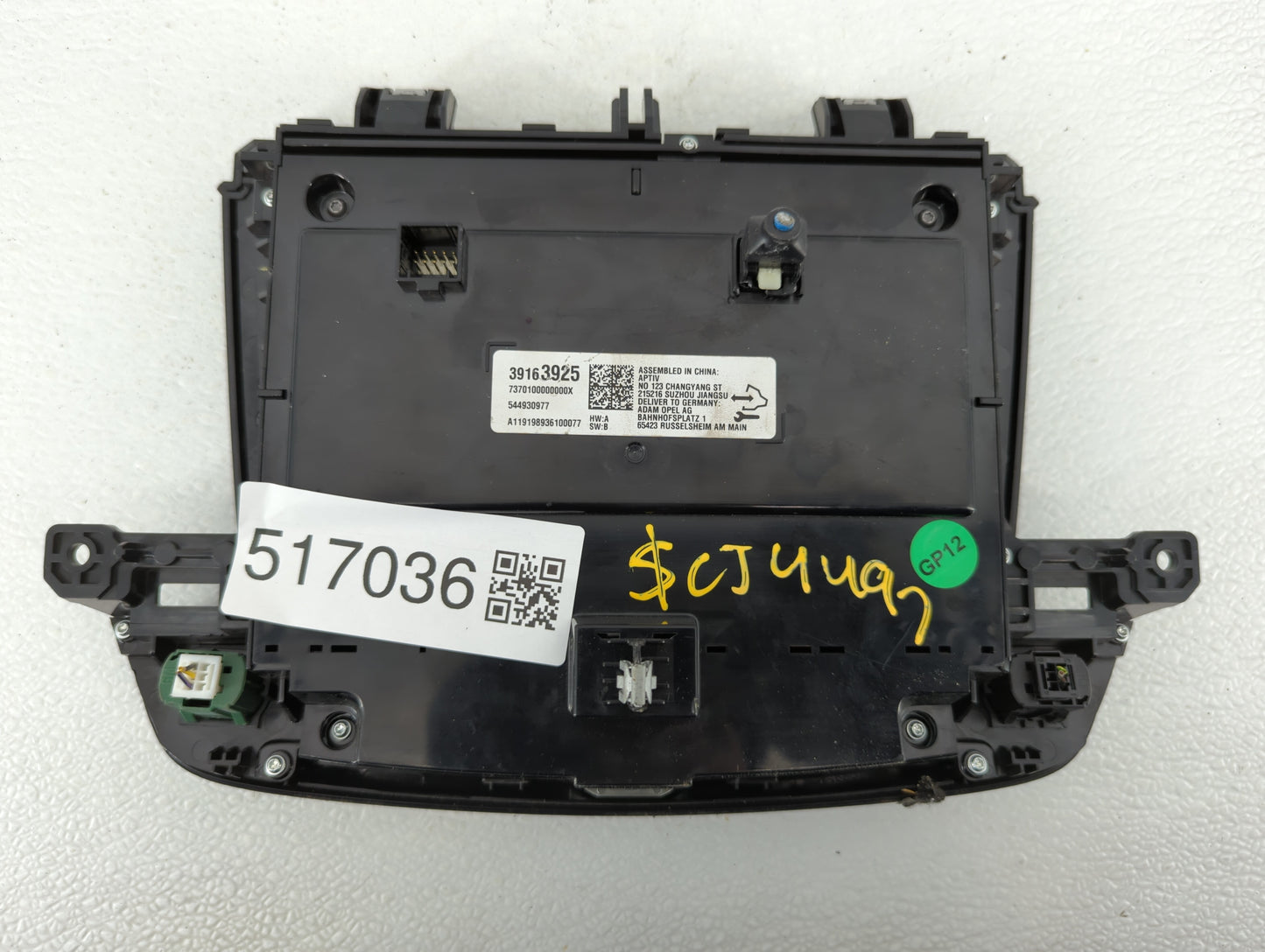 2020 Buick Regal Sportback Radio Control Panel - Oemusedautoparts1.com