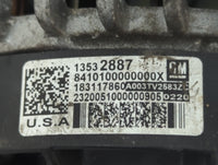 2020 Cadillac Ct5 Alternator Replacement Generator Charging Assembly Engine OEM P/N:13532887 Fits Fits 2019 2021 OEM Used Au