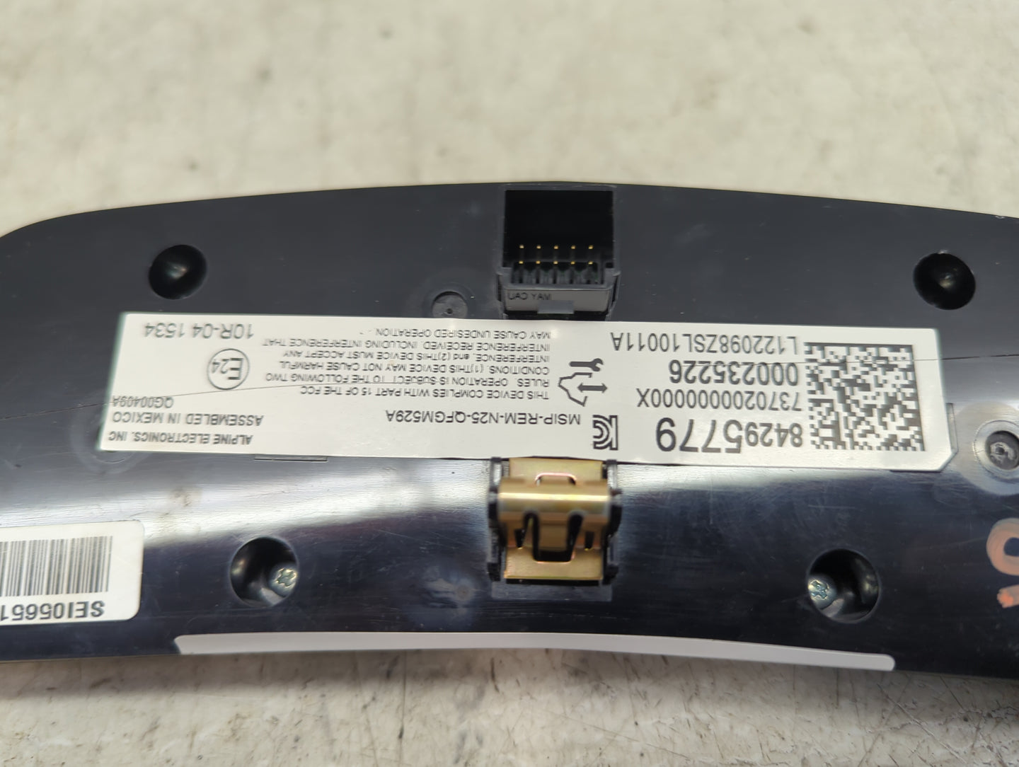 2017-2020 Cadillac Xt5 Climate Control Module Temperature AC/Heater Replacement P/N:84295779 QG00409A Fits OEM Used Auto Par