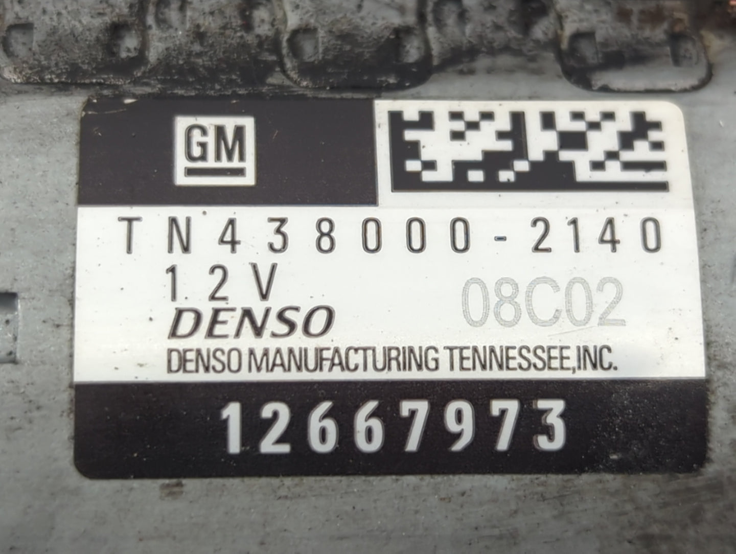2020 Cadillac Xts Car Starter Motor Solenoid OEM P/N:TN438000-2140 12667973 Fits Fits 2016 2017 2018 2019 2021 2022 OEM Used