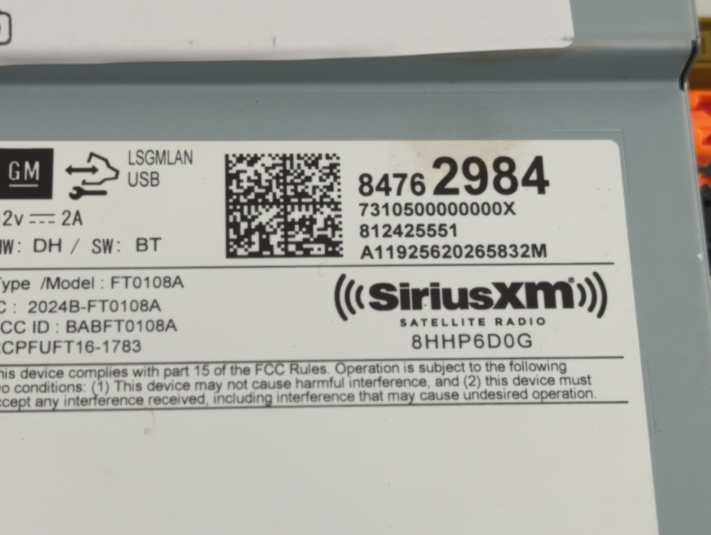 2020 Chevrolet Blazer Radio AM FM Cd Player Receiver Replacement P/N:84762984 Fits OEM Used Auto Parts - Oemusedautoparts1.c