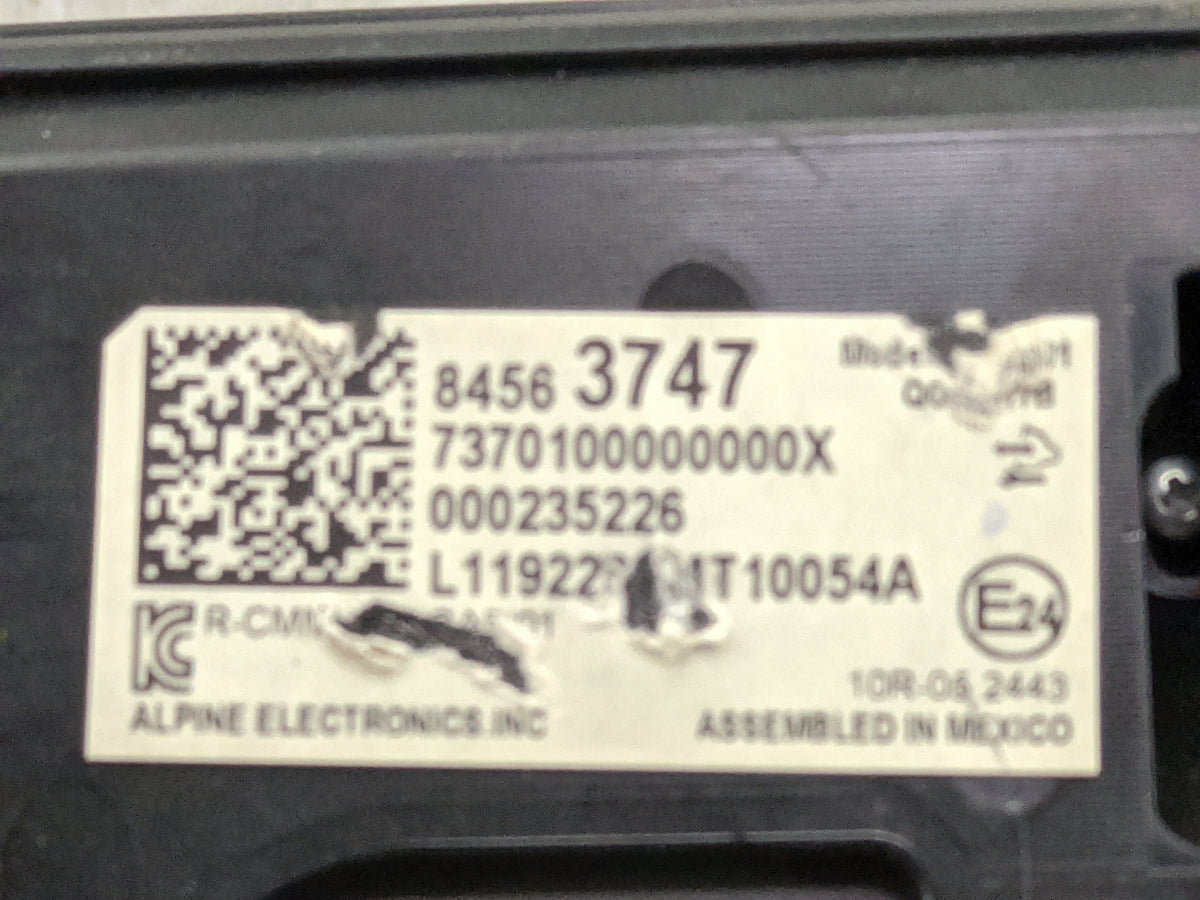 2020 Chevrolet Blazer Information Radio Display Screen - Oemusedautoparts1.com