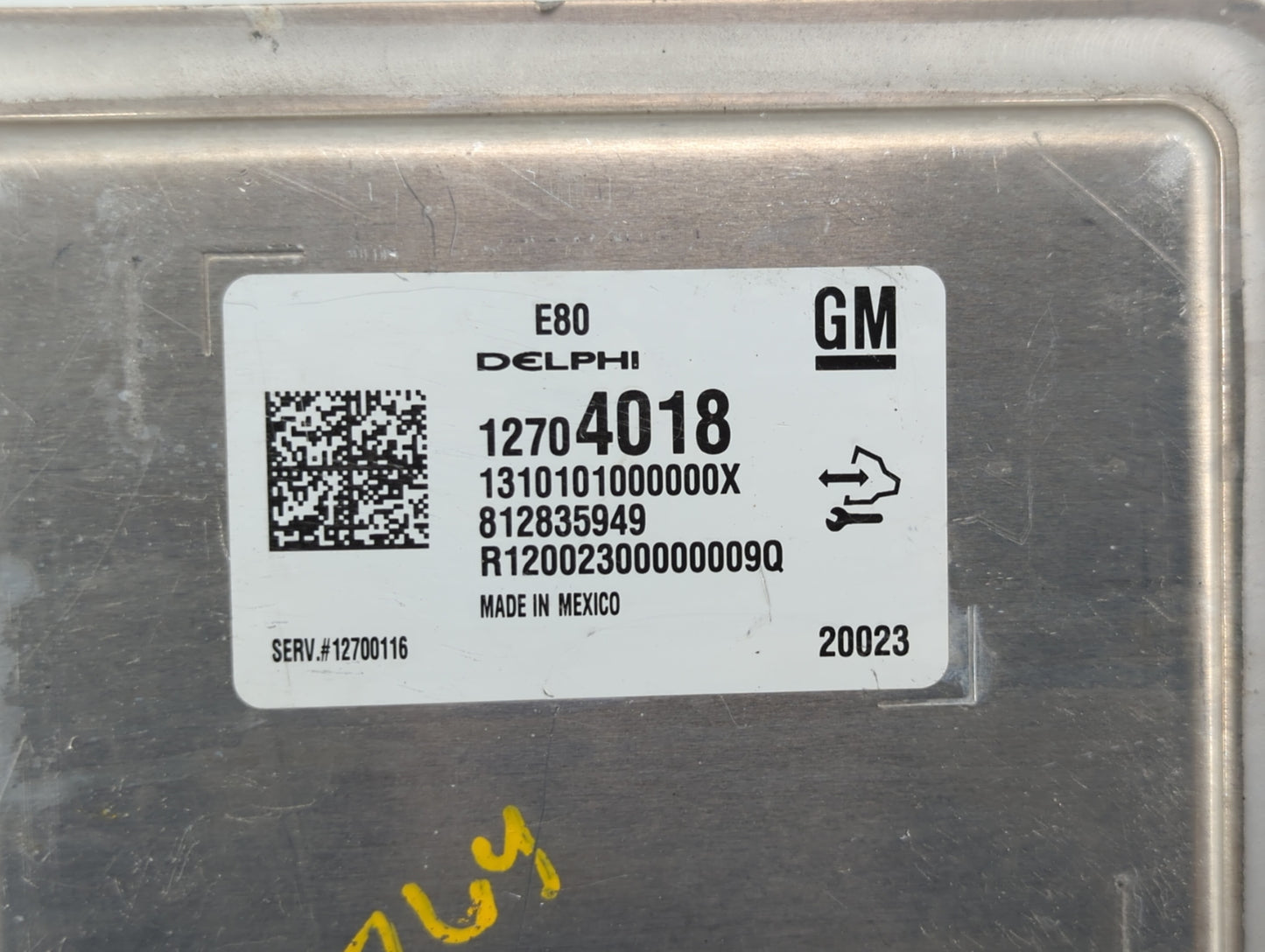 2020 Chevrolet Blazer PCM Engine Control Computer ECU ECM PCU OEM P/N:12704018 12669908, 12692812 Fits Fits 2017 2018 2019 O