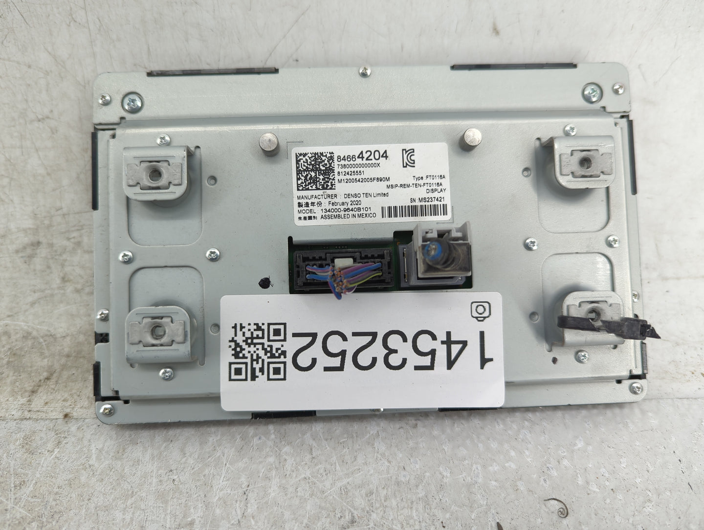 2019-2020 Chevrolet Camaro Information Display Screen - Oemusedautoparts1.com